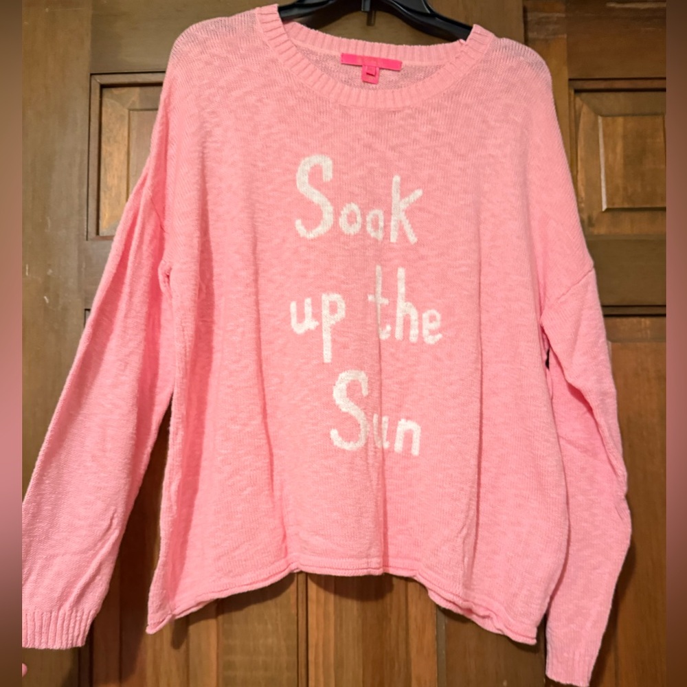 Lilly Pulitzer Pink Crew Neck Sweater